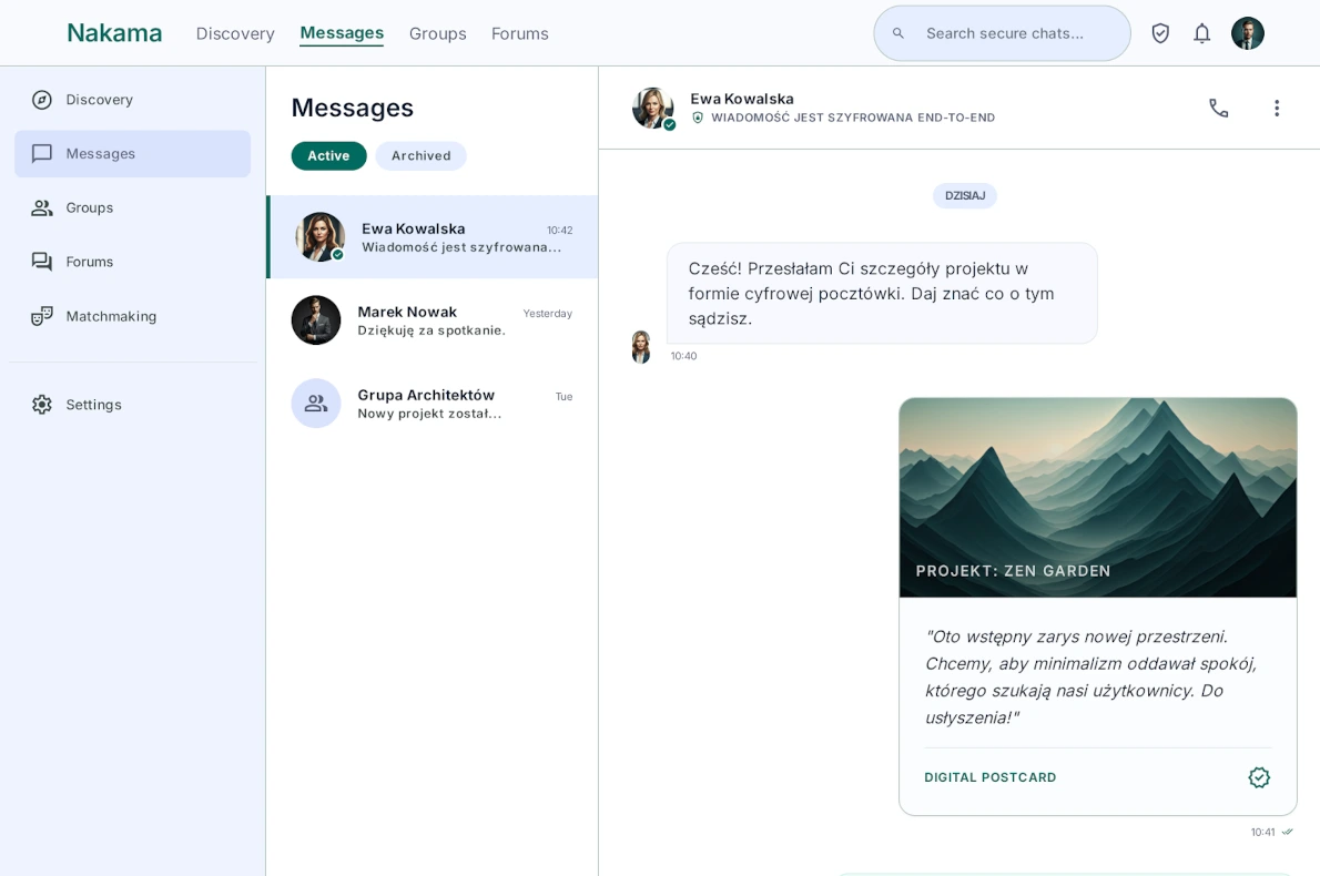 NAKAMA product screenshot 2